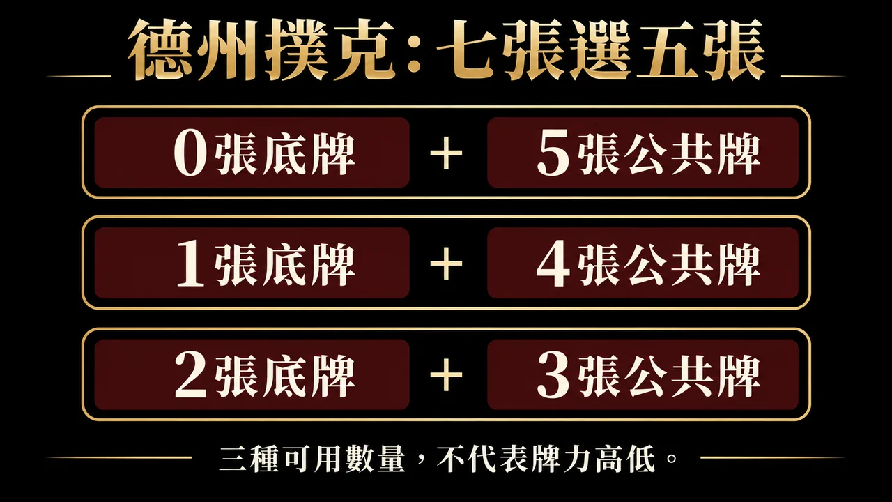 德州撲克五張牌怎麼選？踢腳、公共牌與平手判定